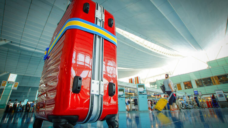 Luggage at Tokyo airport