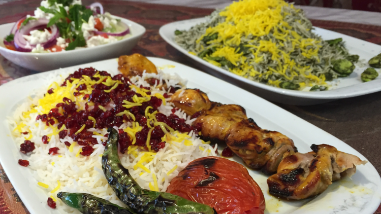 Iranian rice and meat dish 