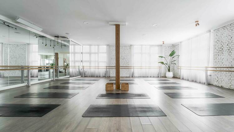 A pilates and yoga studio