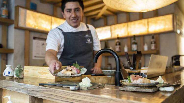 Madai omakase en la Cuauhtémoc