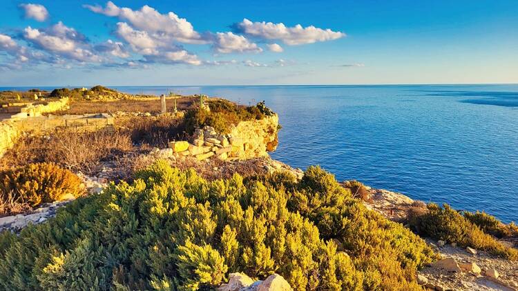 Le parc national et la plage d'Apollonia