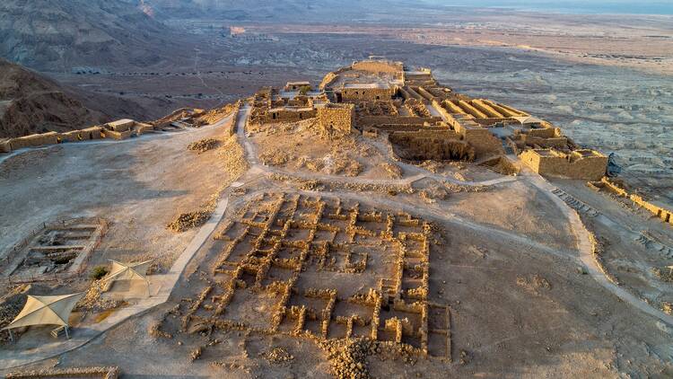 Sunset at Masada Judean Desert Israel, Stock Footage | VideoHive