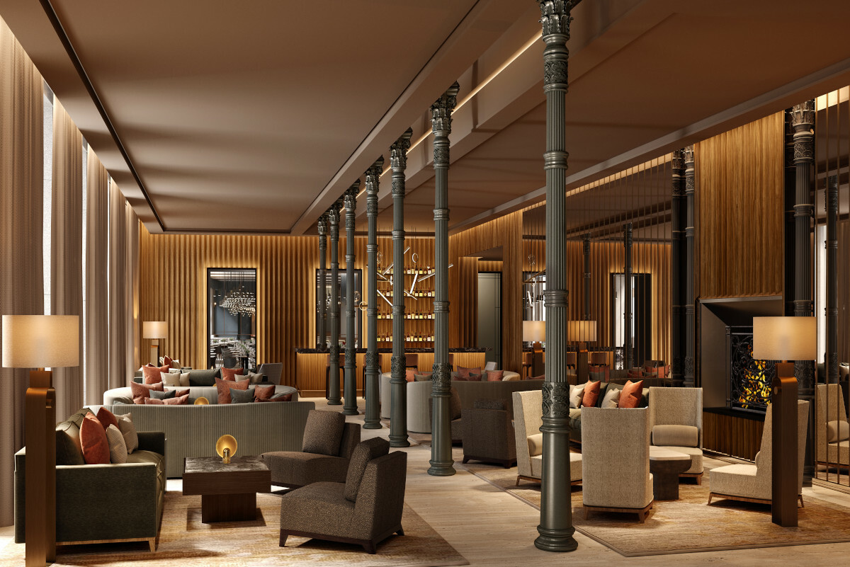 Lobby de JW Marriott Hotel Madrid