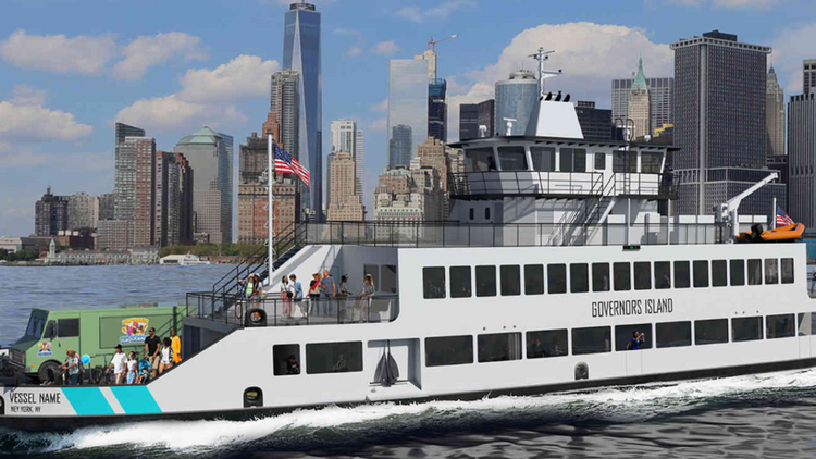 Hybrid NYC ferry