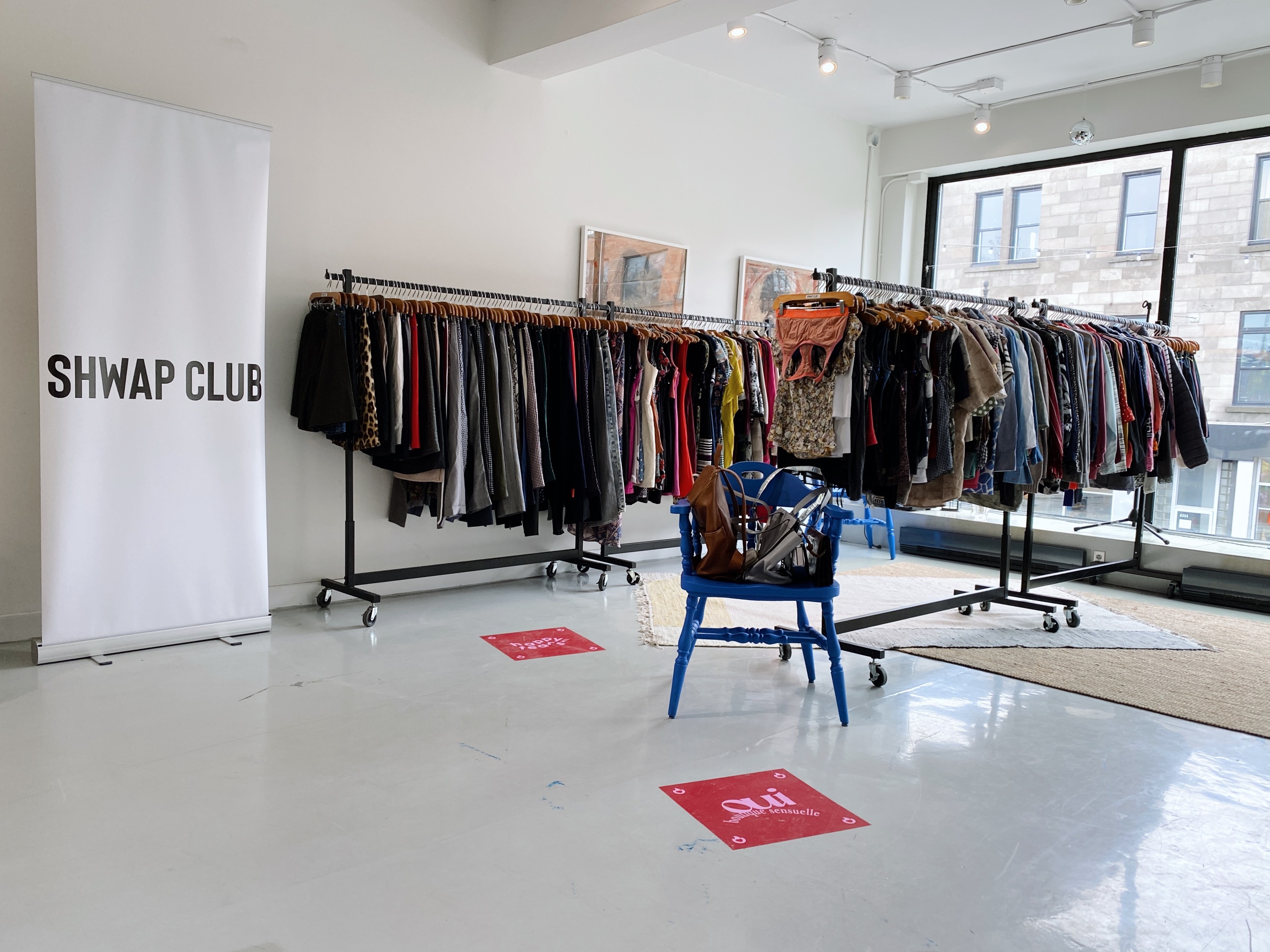 Free giant clothing swap happening in a Montreal erotic boutique