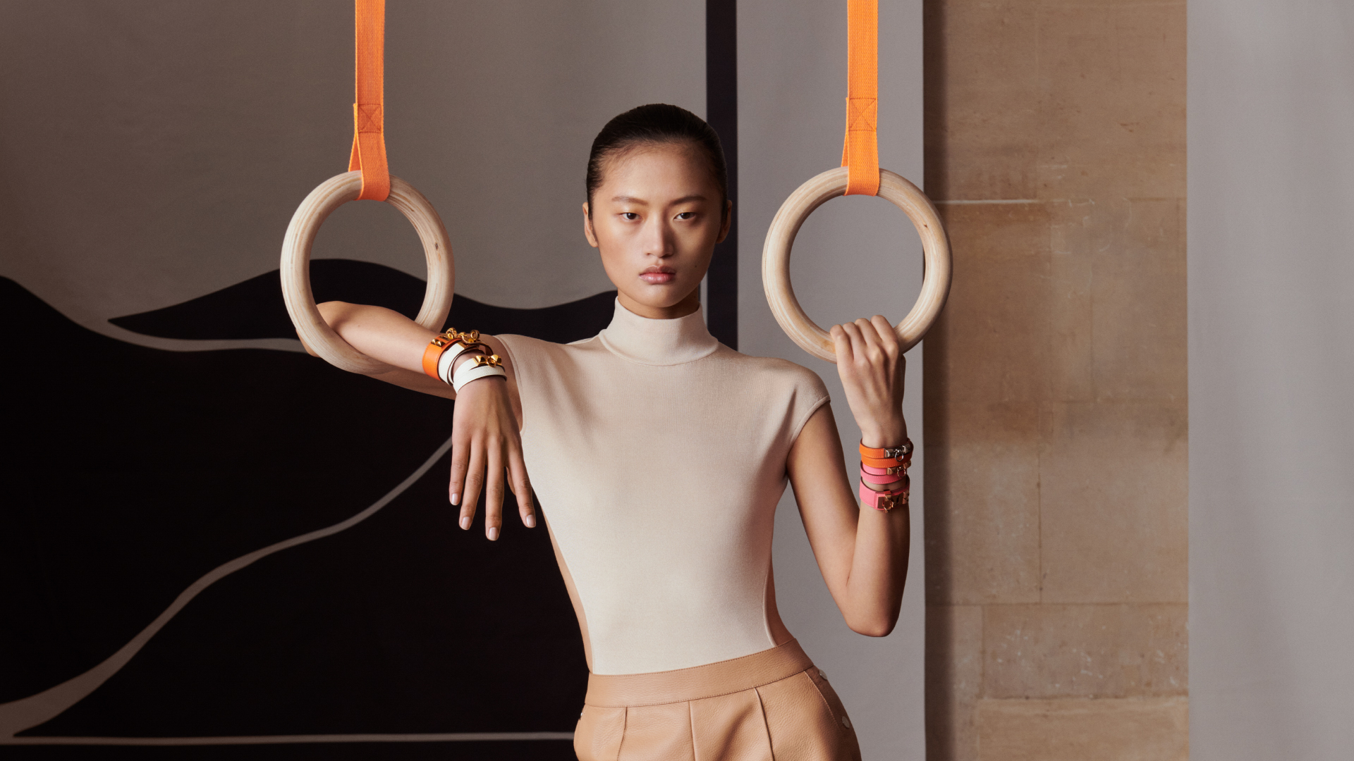 Hermès Takes On Fitness With Custom Barbells And Scarf-inspired Yoga