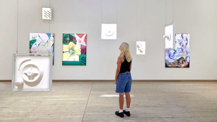 Installation view of Madeleine Kelly ’s work at AGNSW for 'The National 4'