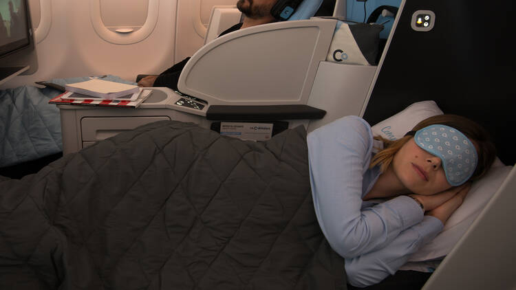 You’ll get the soundest sleep you’ve ever had on an international flight