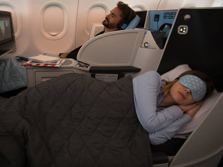 You’ll get the soundest sleep you’ve ever had on an international flight
