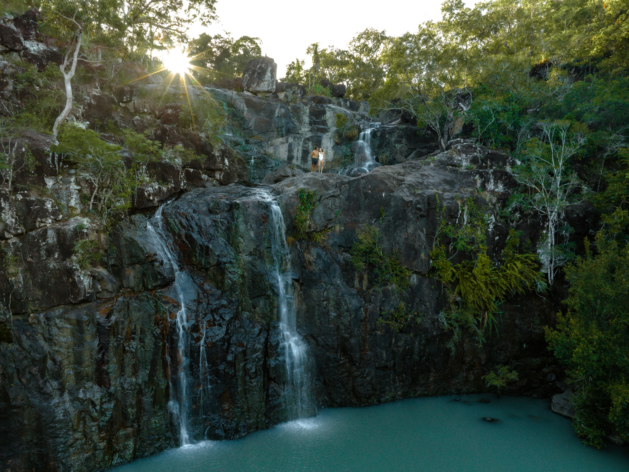 Cedar Creek Falls is a favourite swimming destination among