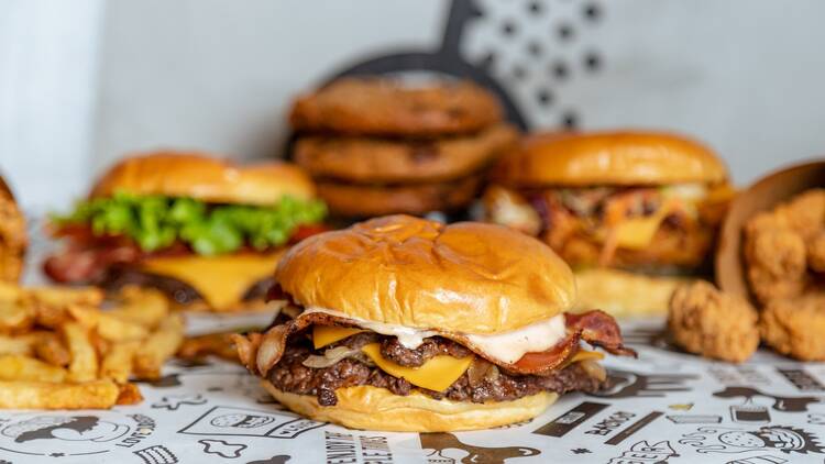 Smash burger de Basics by Goiko