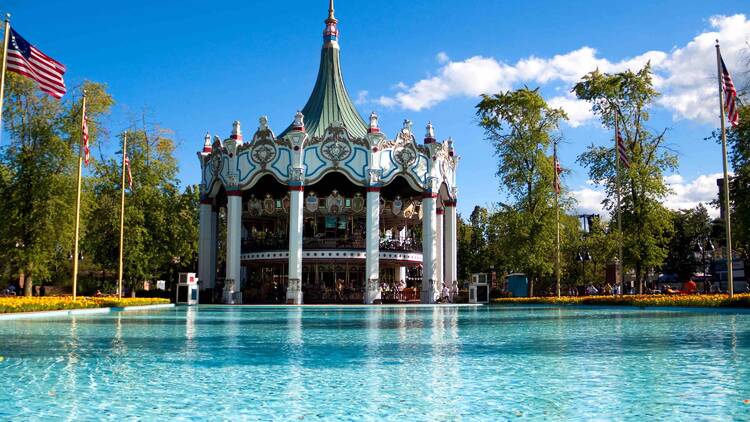 Six flags carousel