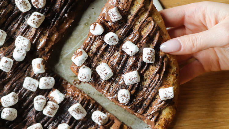 Nutella pizza from Moleskine