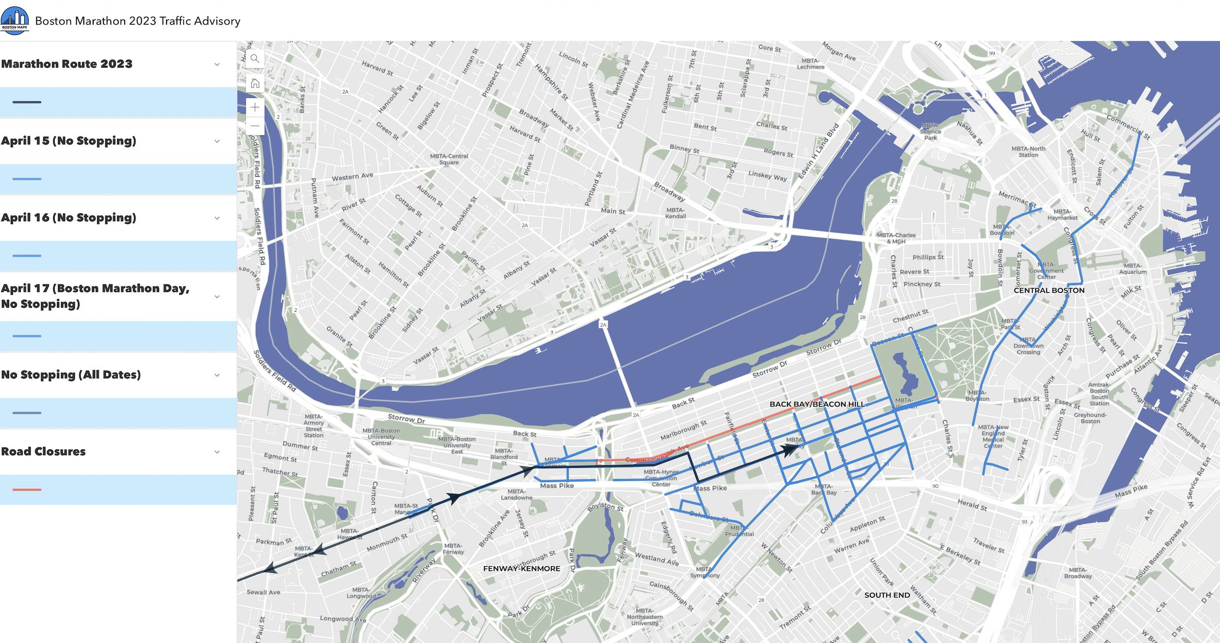 All the Boston Marathon 2023 road closures and traffic