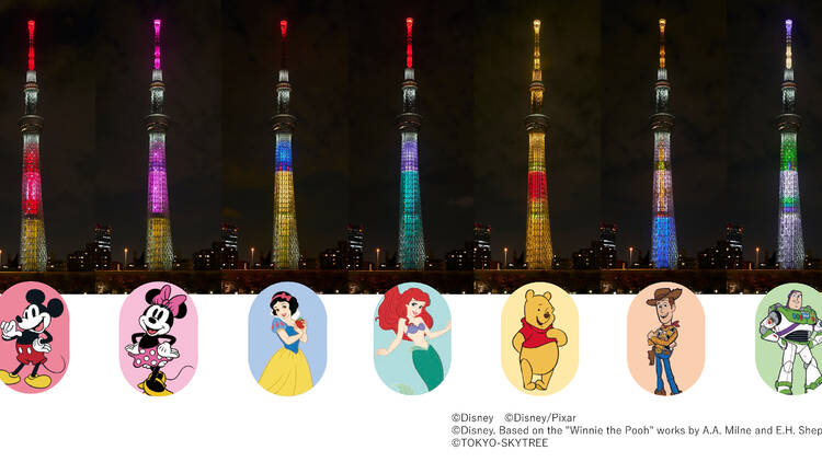 Disney Wishing Upon the Tokyo Skytree Town