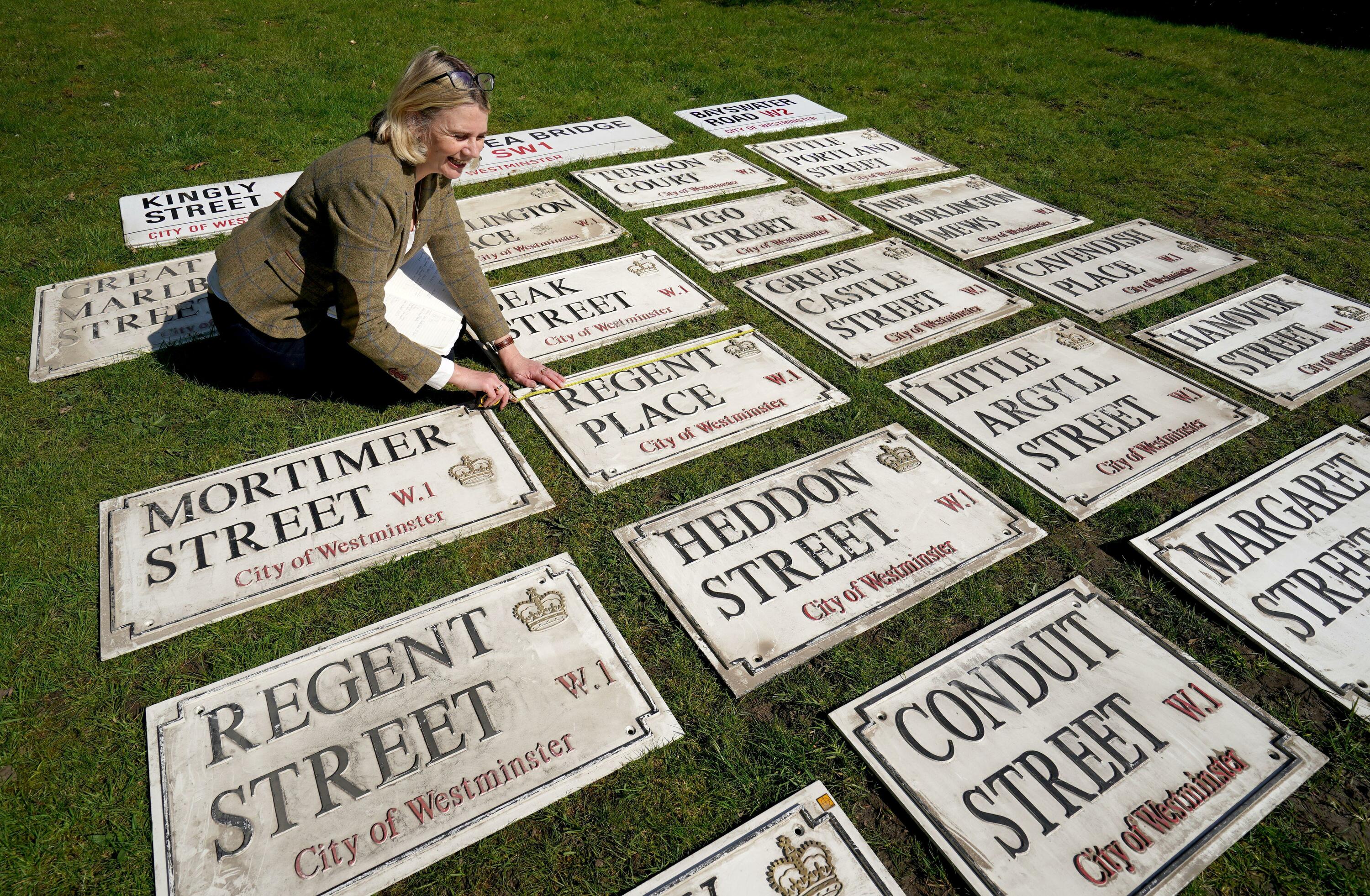 Hundreds of vintage London street signs are being sold off