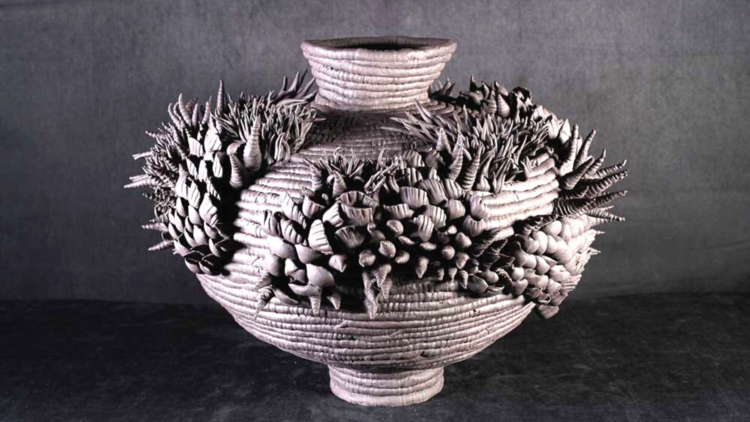  'Thyrsus' ceramic sculpture