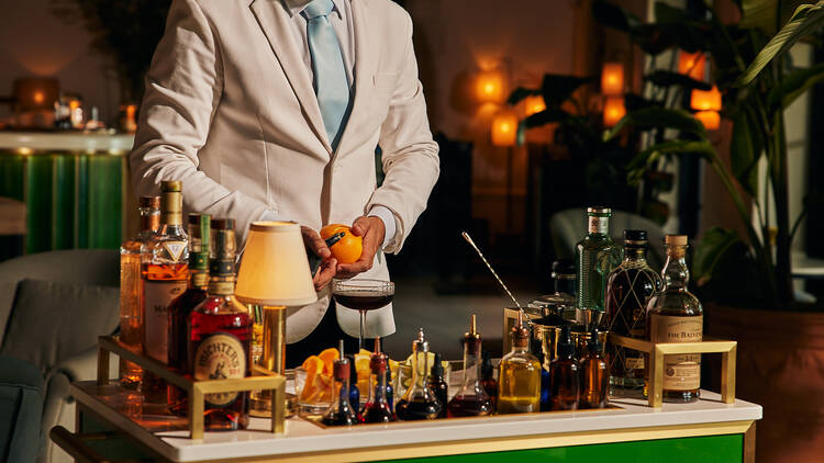 Cocktail Trolley at Four Seasons Hotel at The Surf Club