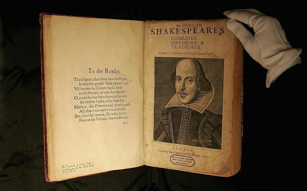 A first edition Shakespeare text from 1623 has gone on display