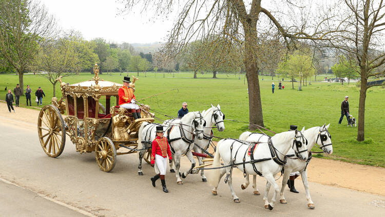 Coronation carriage in Dulwich Park 