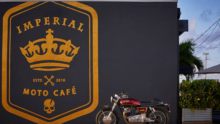 Hang with local bikers at Imperial Moto