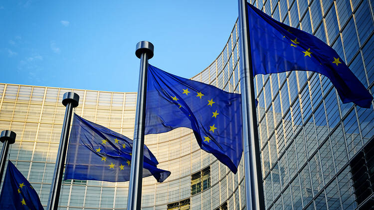 EU Flag in Brussels