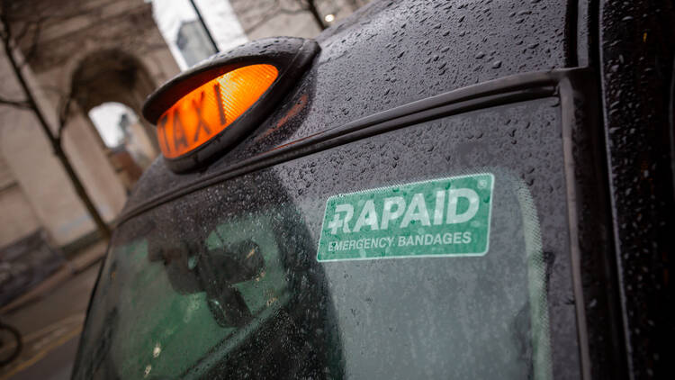 Rapaid black cabs in London