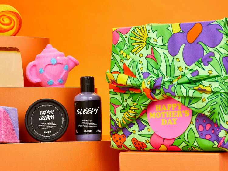 A vibrant, handmade gift pack from Lush, from $24