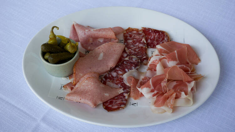 A selection of cured meats at Next Door