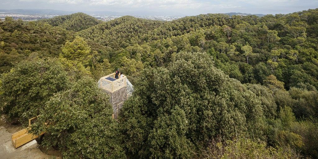 Observatorio FLORA del IAAC, Valldaura Labs, Parc de Collserola, Barcelona