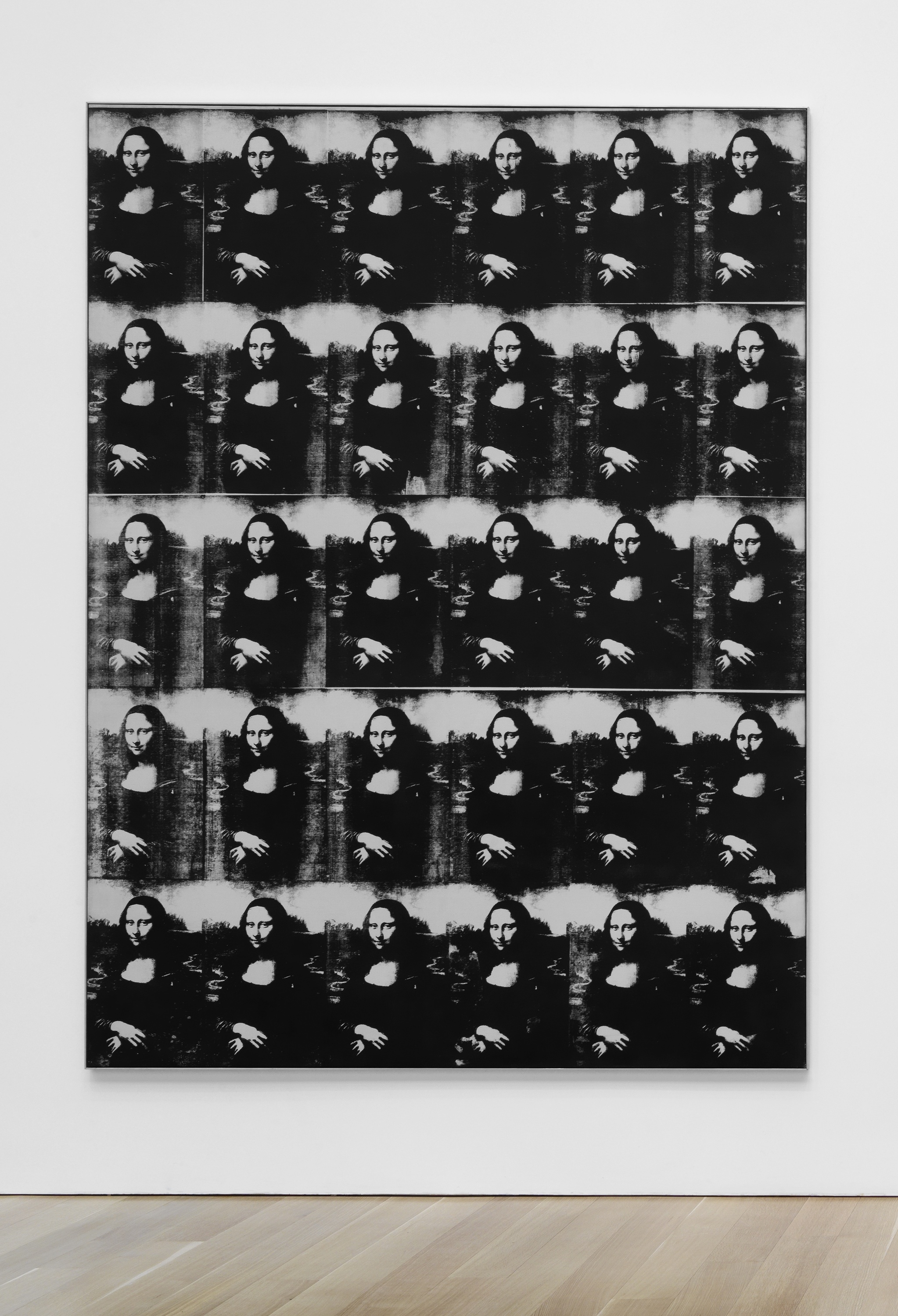 A close-up of Warhol's "Thirty are better than one."
