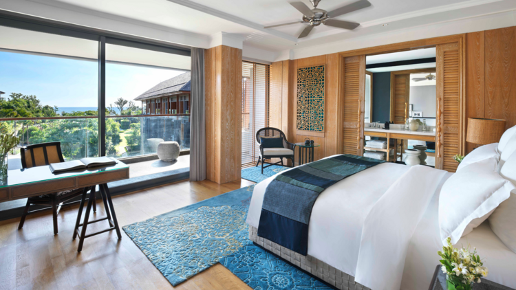 A Balinese hotel room at a resort