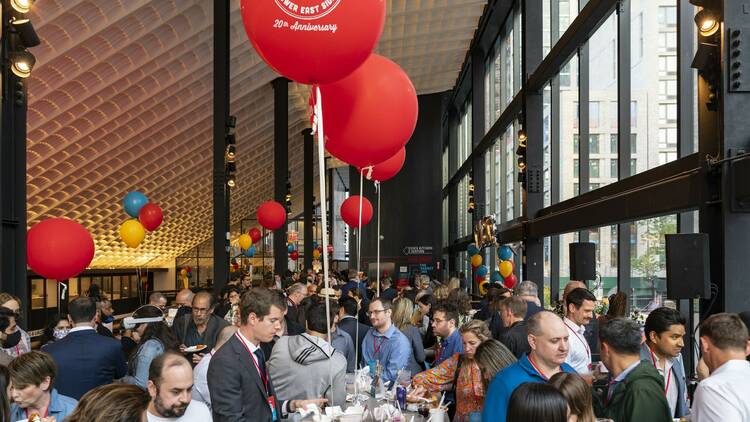 People gather at Taste of Lower East Side