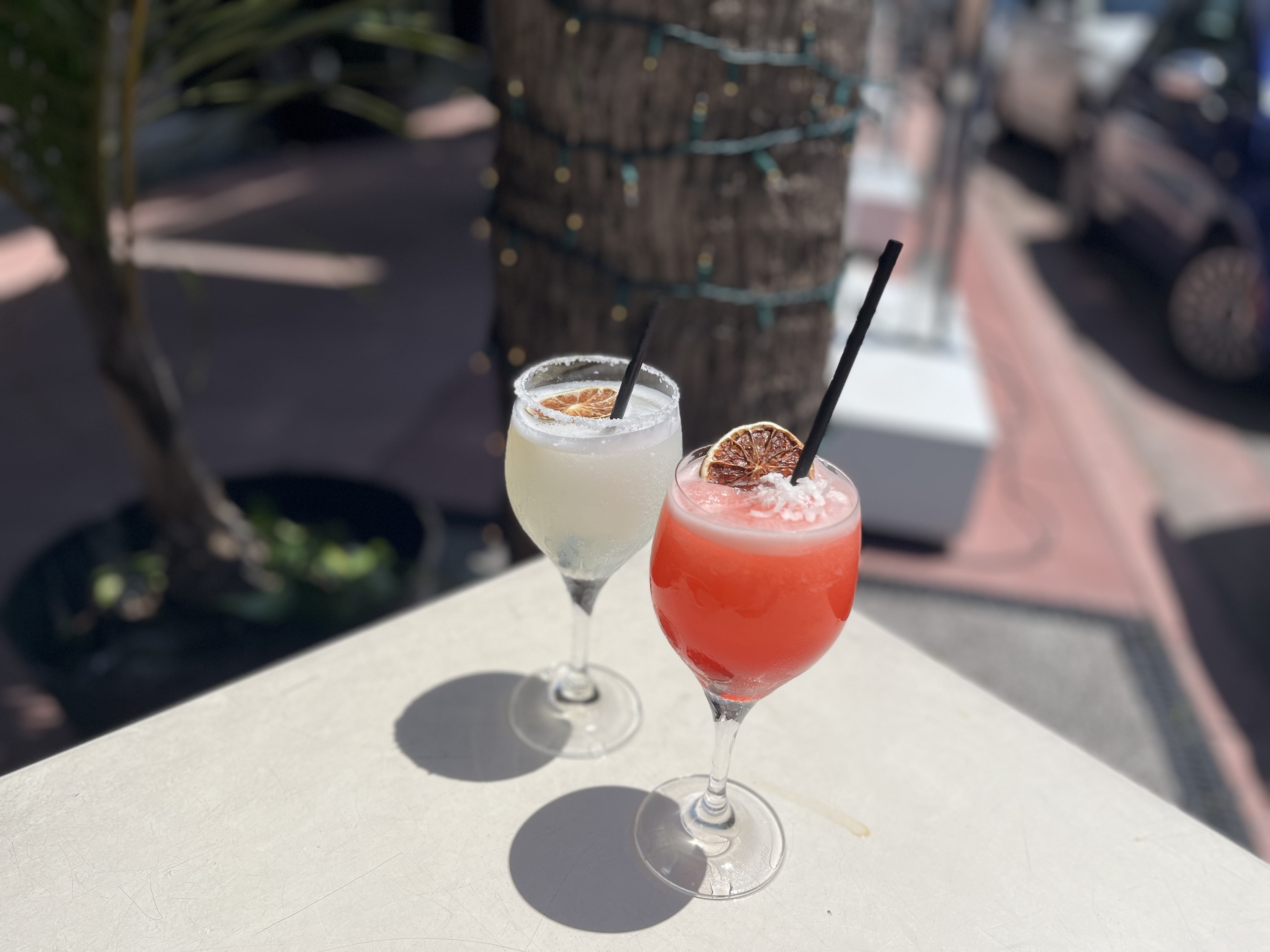 Refreshing drinks at Time Out Market Miami