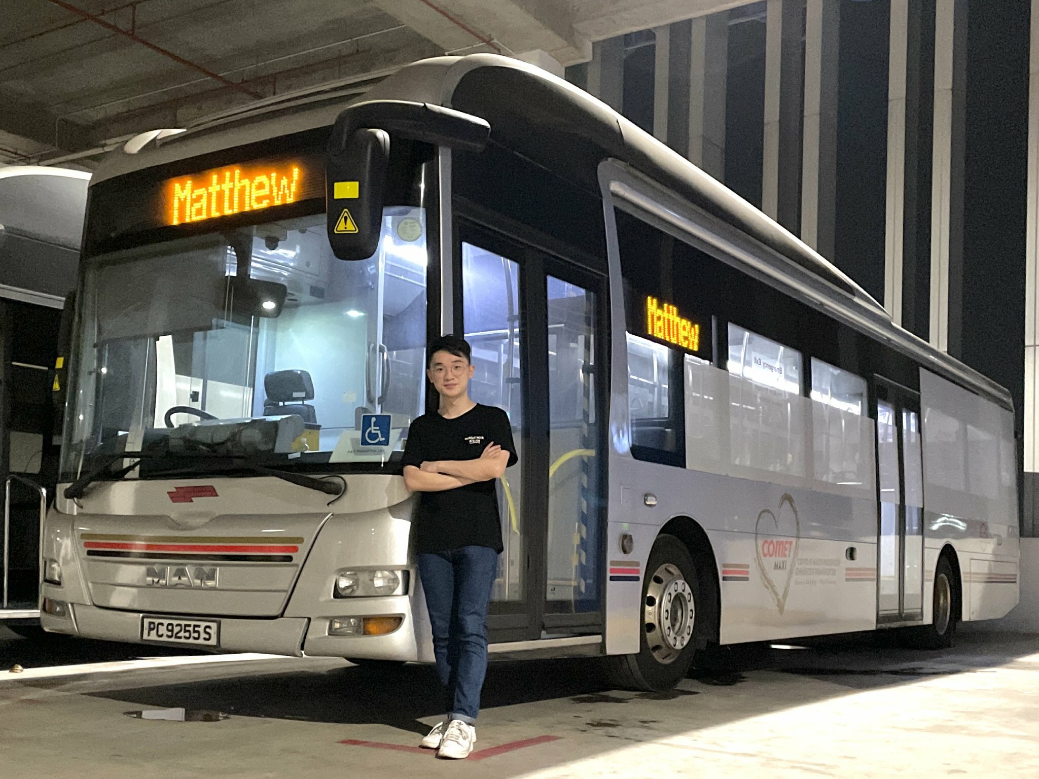 Bus captain Matthew Tay