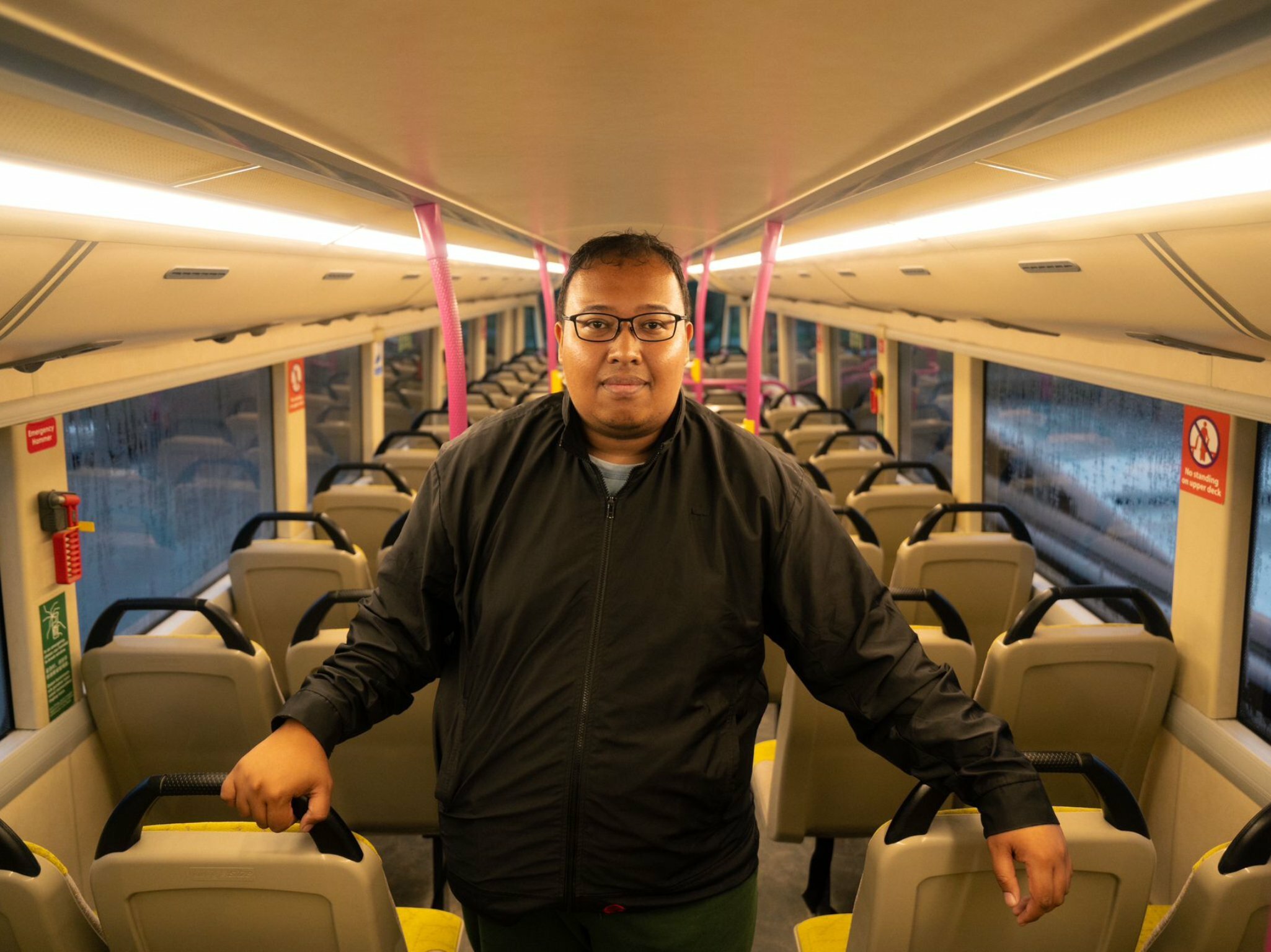 Bus captain Muhd Naz Farihin