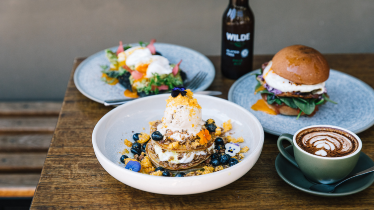 Wilde and Co Cafe brunch spread