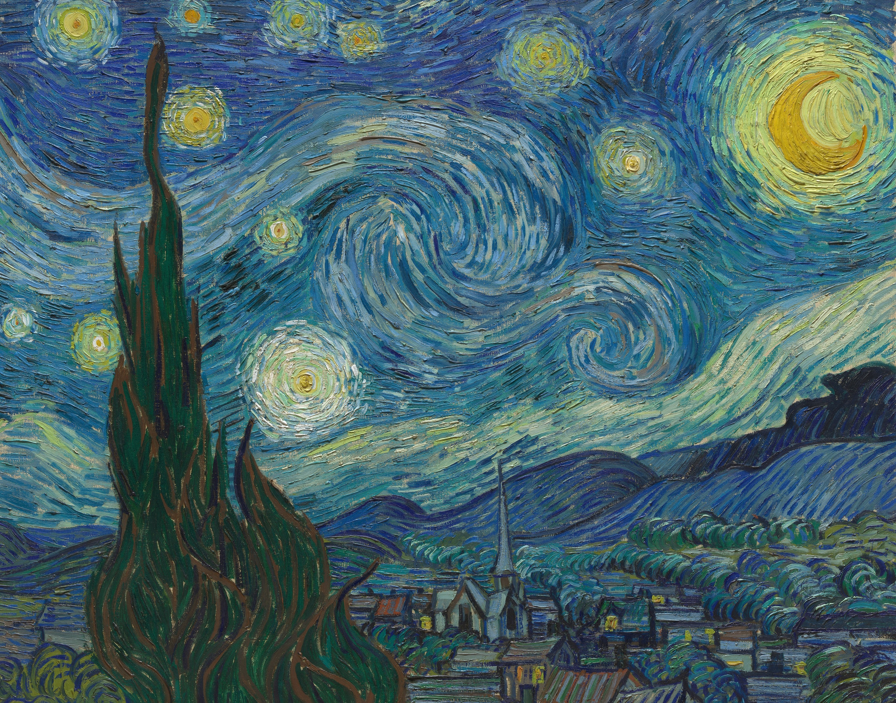 The Starry Night in Van Gogh’s Cypresses at The Met