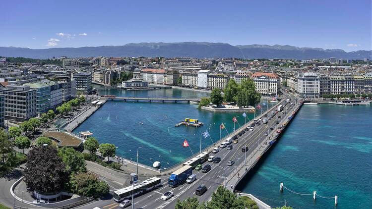 Geneva aerial view.