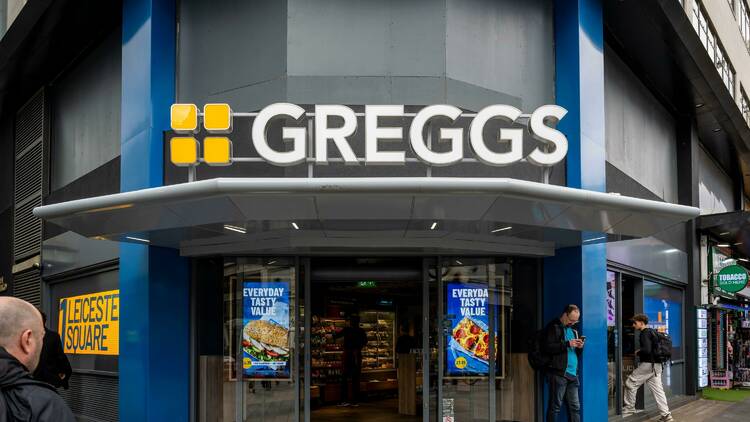Greggs flagship in Leicester Square 