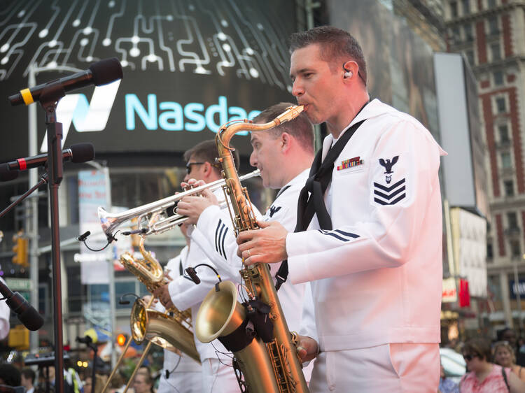 Fleet Week events in Times Square