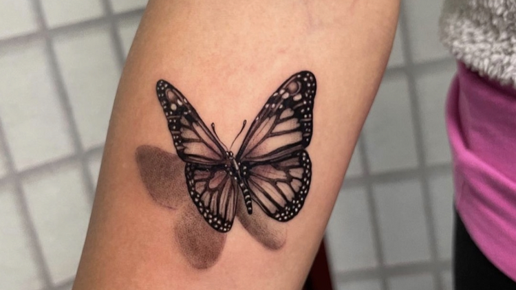 butterfly tattoo realism (The Hidden Rose)