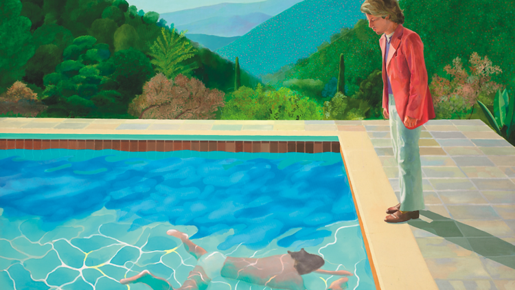 David Hockney, Portrait of an Artist (Pool with Two Figures) , 1972.