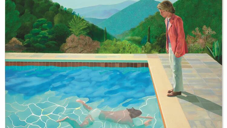 David Hockney, Portrait of an Artist (Pool with Two Figures), 1972. YAGEO Foundation Collection, Taiwan. © David Hockney.