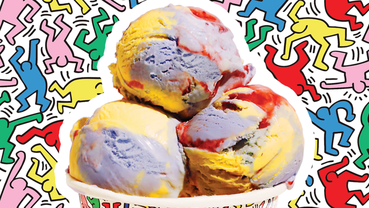 Keith Haring flavor from Van Leeuwen Ice Cream,
