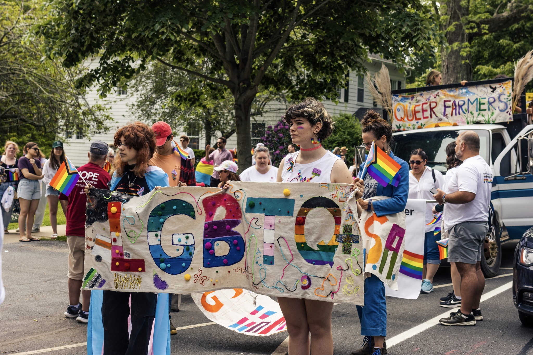 Guild Hall and the Guild Hall Teen Arts Council at the Inagural Hamptons Pride Parade, 2022