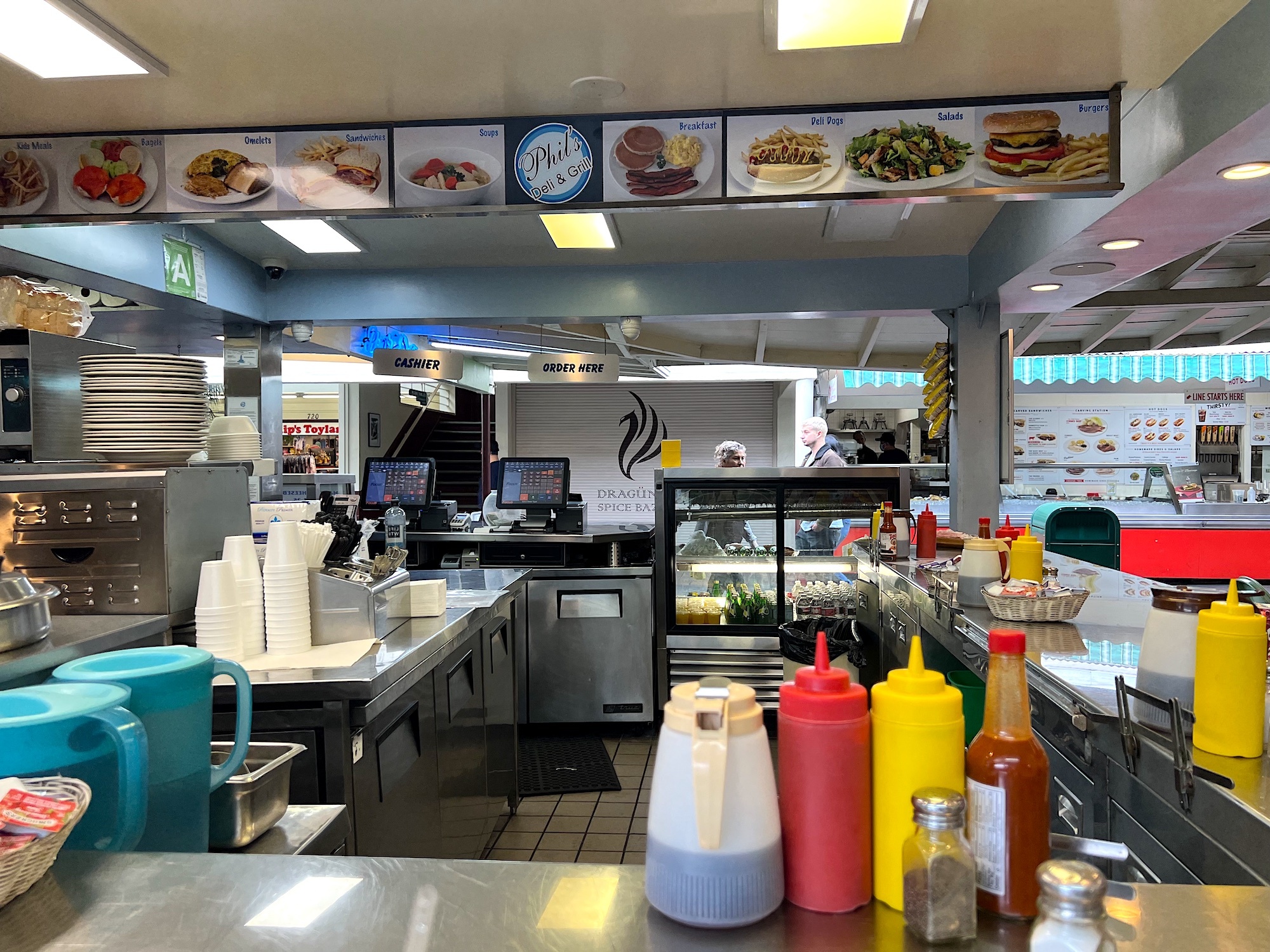 Table at Third & Fairfax Phil's Deli & Grill