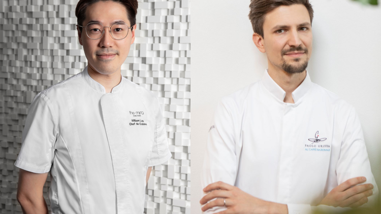 Chef William Lau and chef Paolo Griffa 