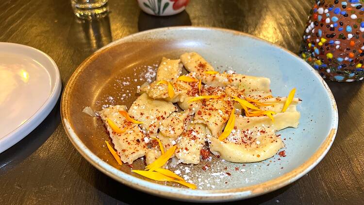 Amiga Amore street corn agnolotti