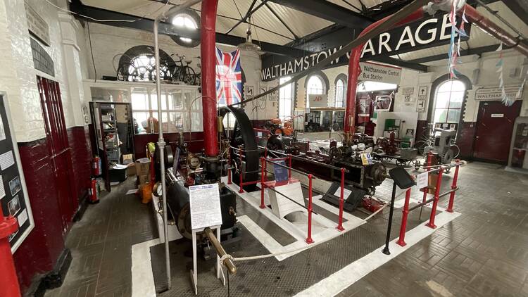 Explore vintage tube carriages and iconic London buses at Walthamstow Pumphouse Museum